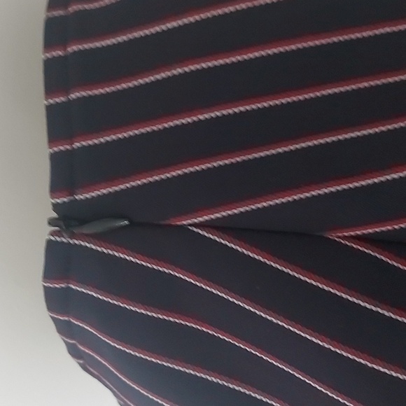 Maje Nautical/Military Skort Navy/Red/White Stripe with Gold Buttons Size 38/2 - Picture 6 of 9
